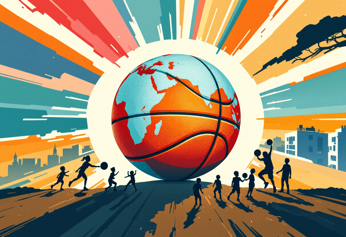 Closing illustration for The 1992 Dream Team: The Greatest Basketball Team Ever Assembled