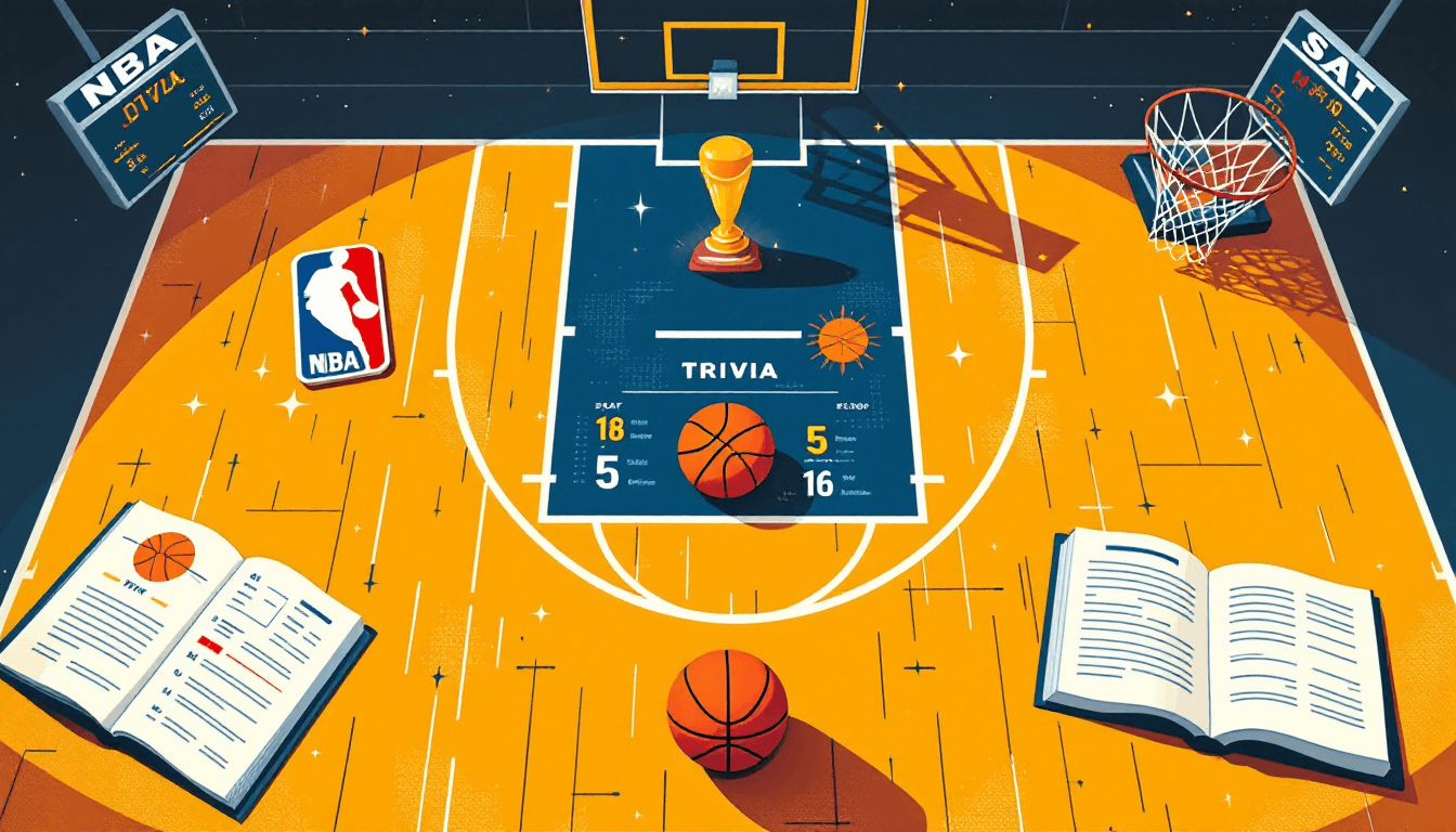 Stylized illustration for Basketball Trivia for Beginners: Start Here