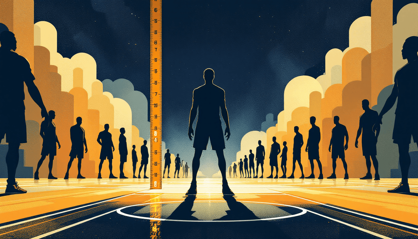 Stylized illustration for The Best 6'8 Players in NBA History