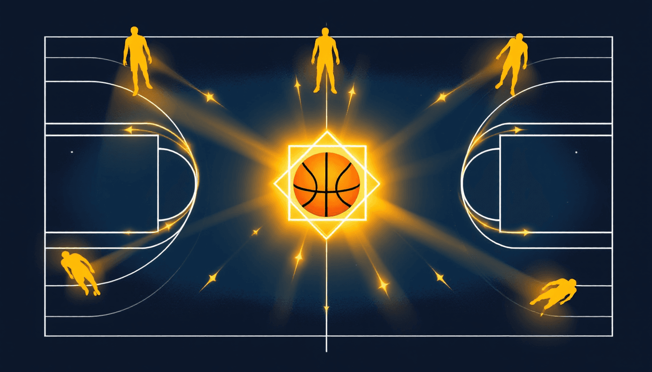 Stylized illustration for The Best Assist-to-Turnover Ratios in NBA History