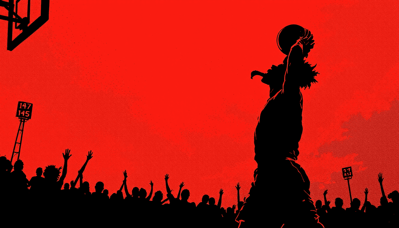 Stylized illustration for The Best NBA Dunk Contest Performances Ever