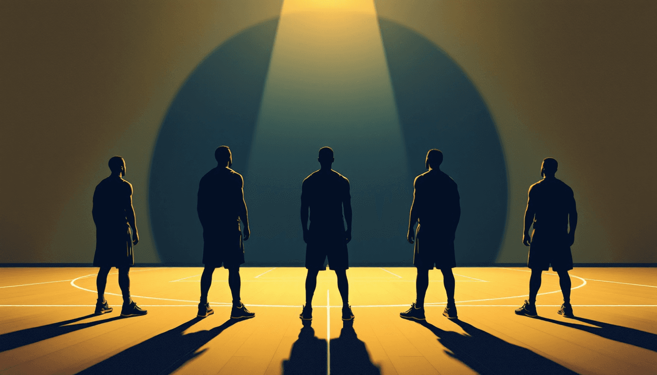 Stylized illustration for The Best NBA Teams That Never Won a Title