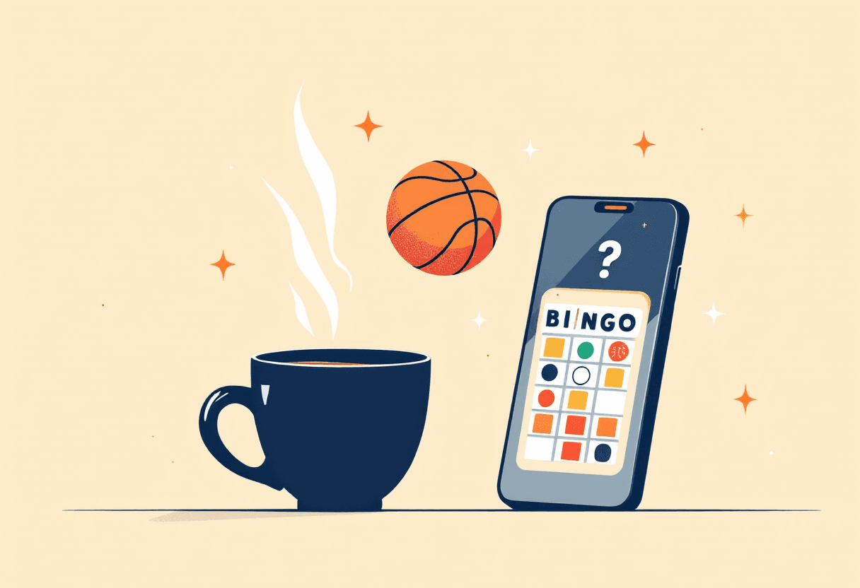 Editorial illustration: Best NBA Trivia Games to Play Online