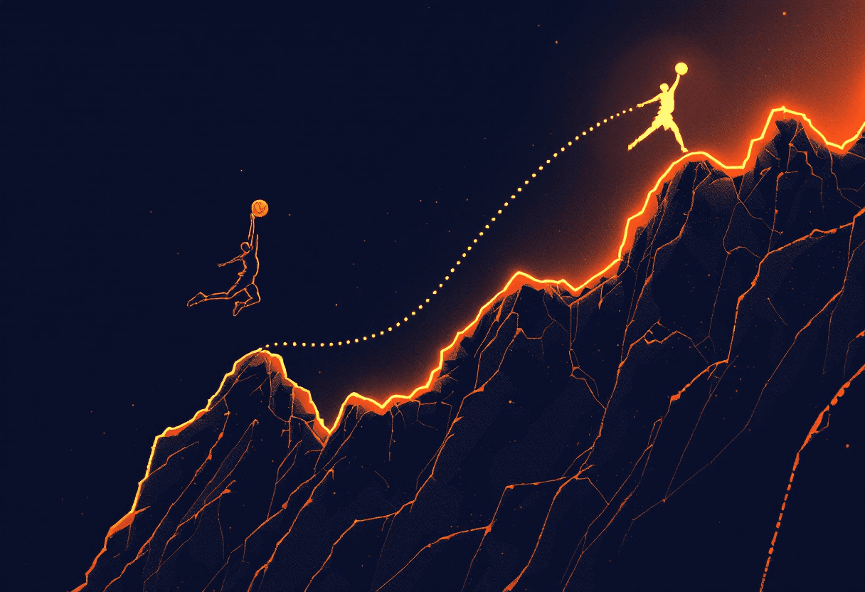 Editorial illustration: The Greatest Comebacks in NBA History