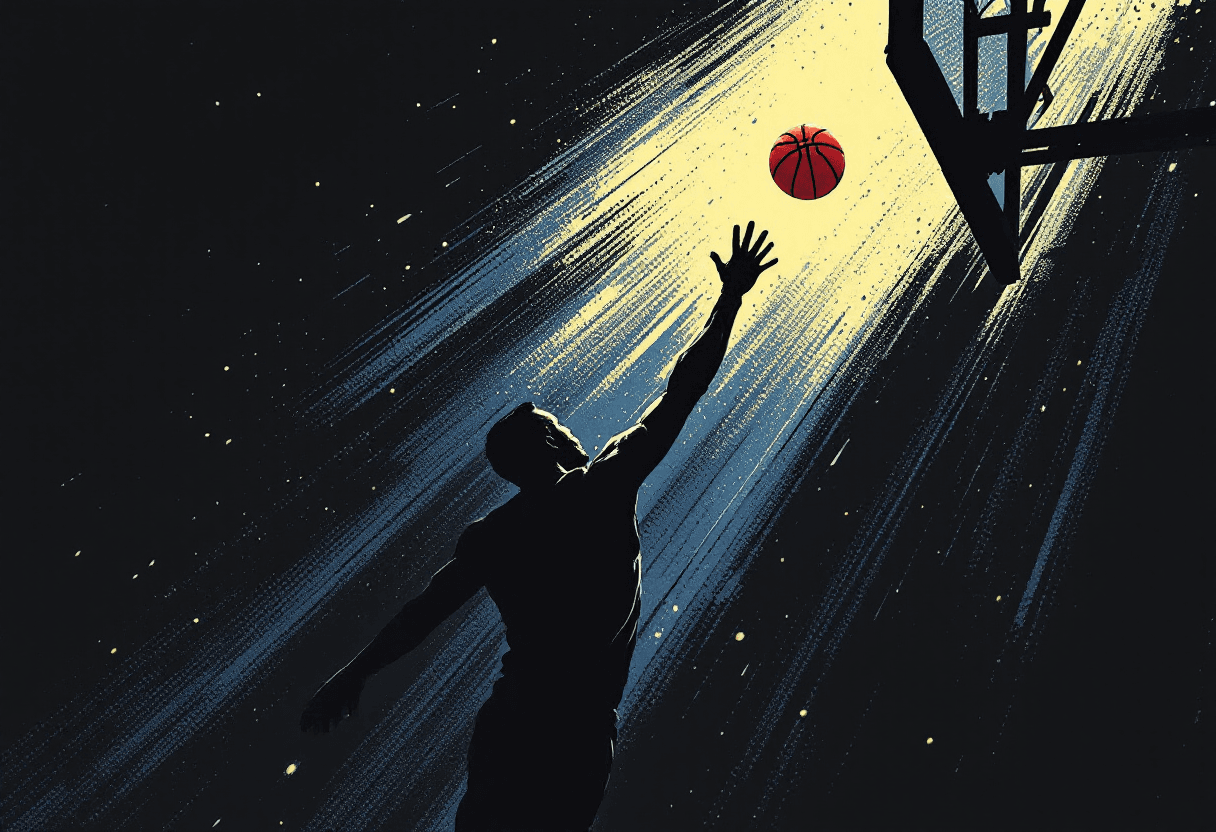 Editorial illustration: The Greatest Game 7s in NBA Playoff History