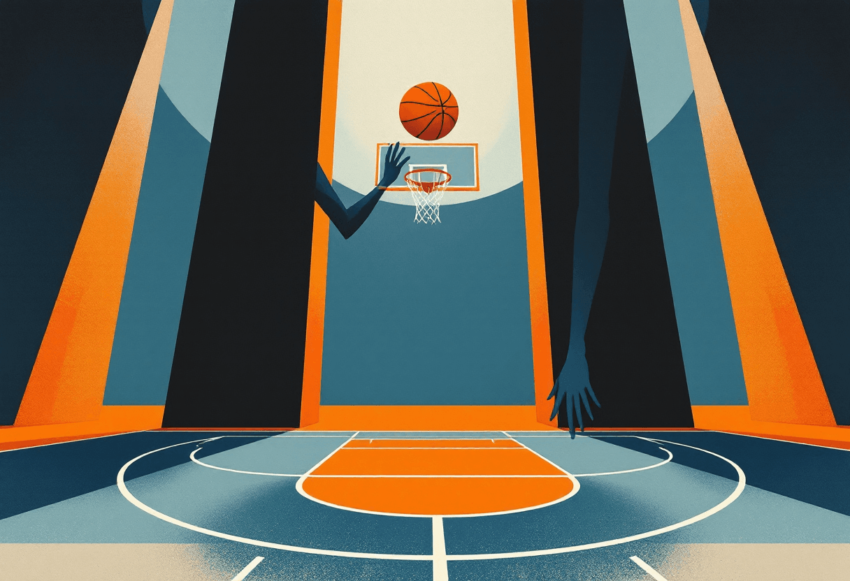 Editorial illustration: The Greatest Centers in NBA History