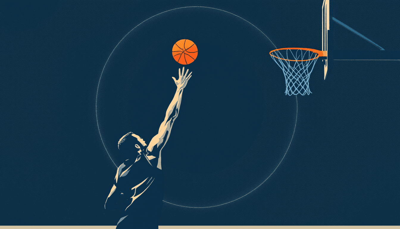 Stylized illustration for The Greatest Shooters in NBA History