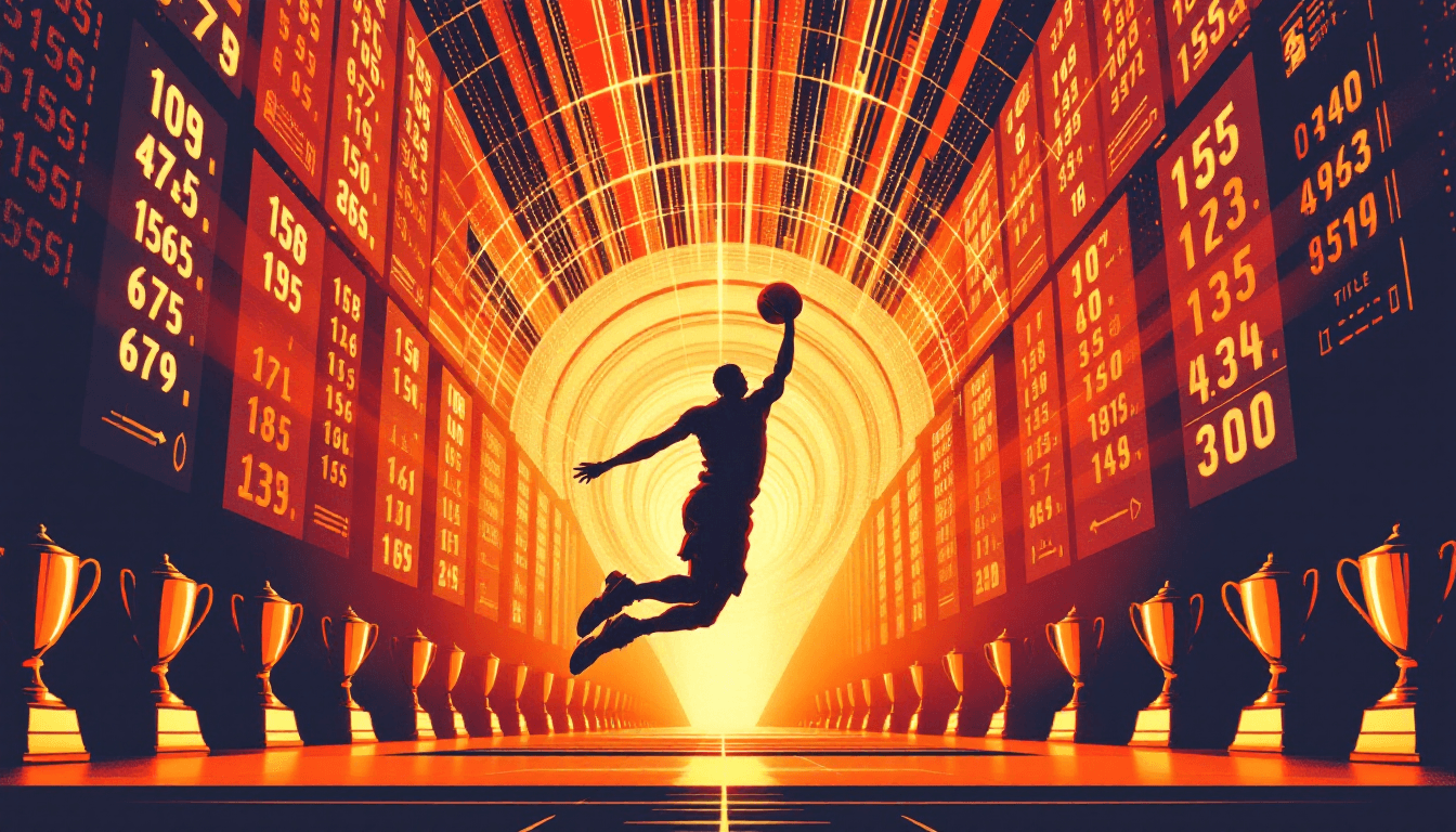 Stylized illustration for The Greatest Scorers in NBA History