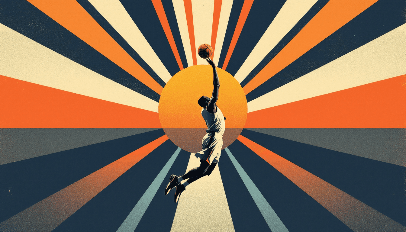 Stylized illustration for The Greatest Shooting Guards in NBA History