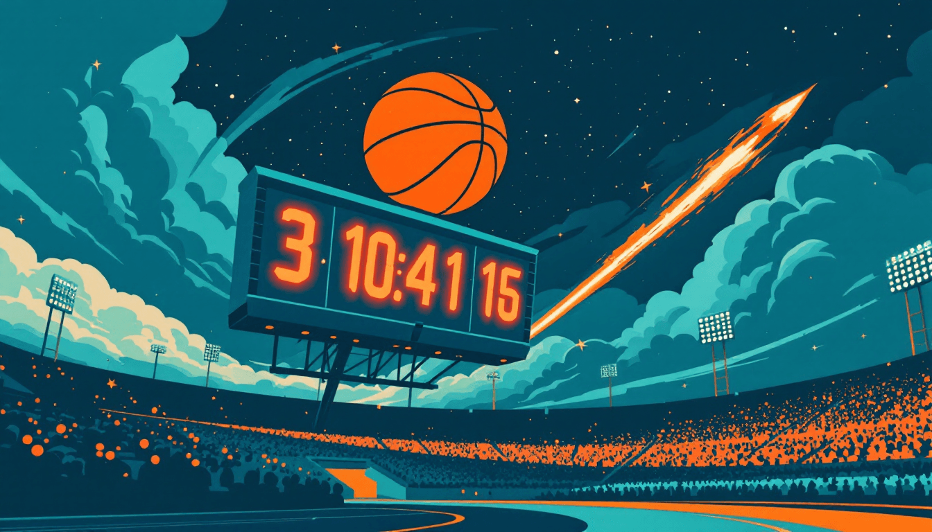 Stylized illustration for The Highest-Scoring Games in NBA History