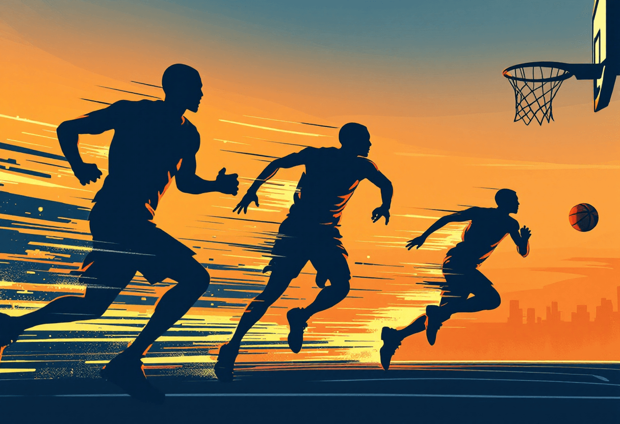 Editorial illustration: The Highest-Scoring Games in NBA History