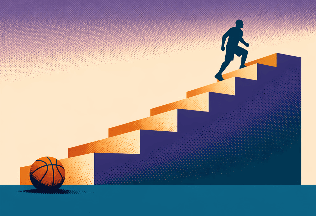Closing illustration for How NBA Players Actually Develop