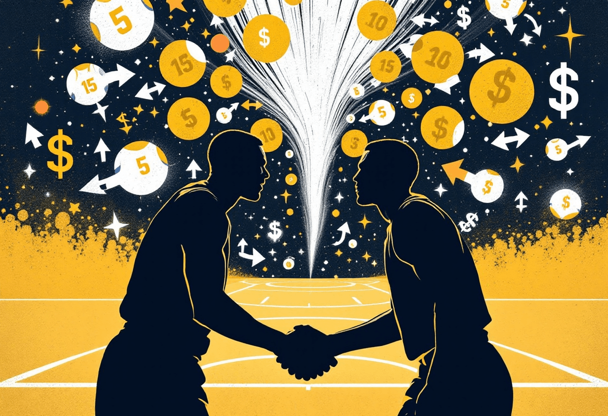 Editorial illustration: The Most Traded Players in NBA History