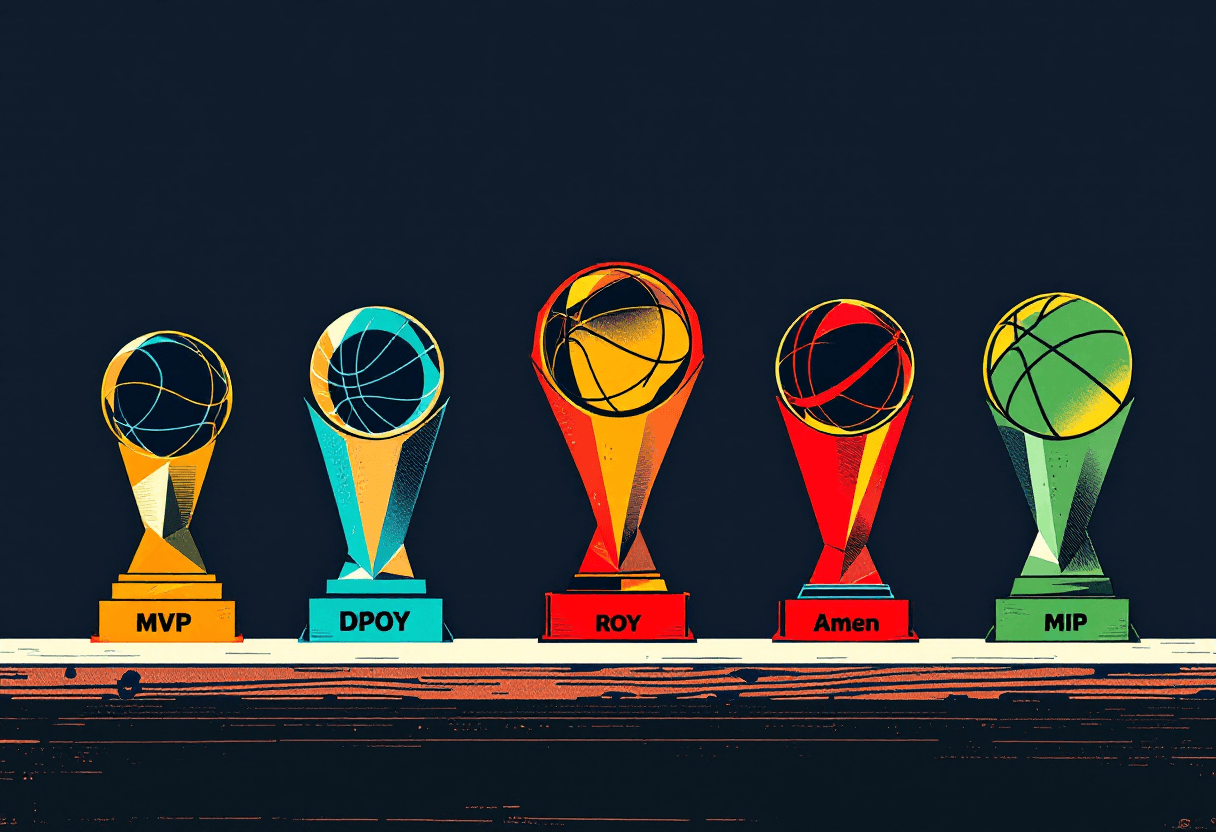 Closing illustration for NBA Awards History
