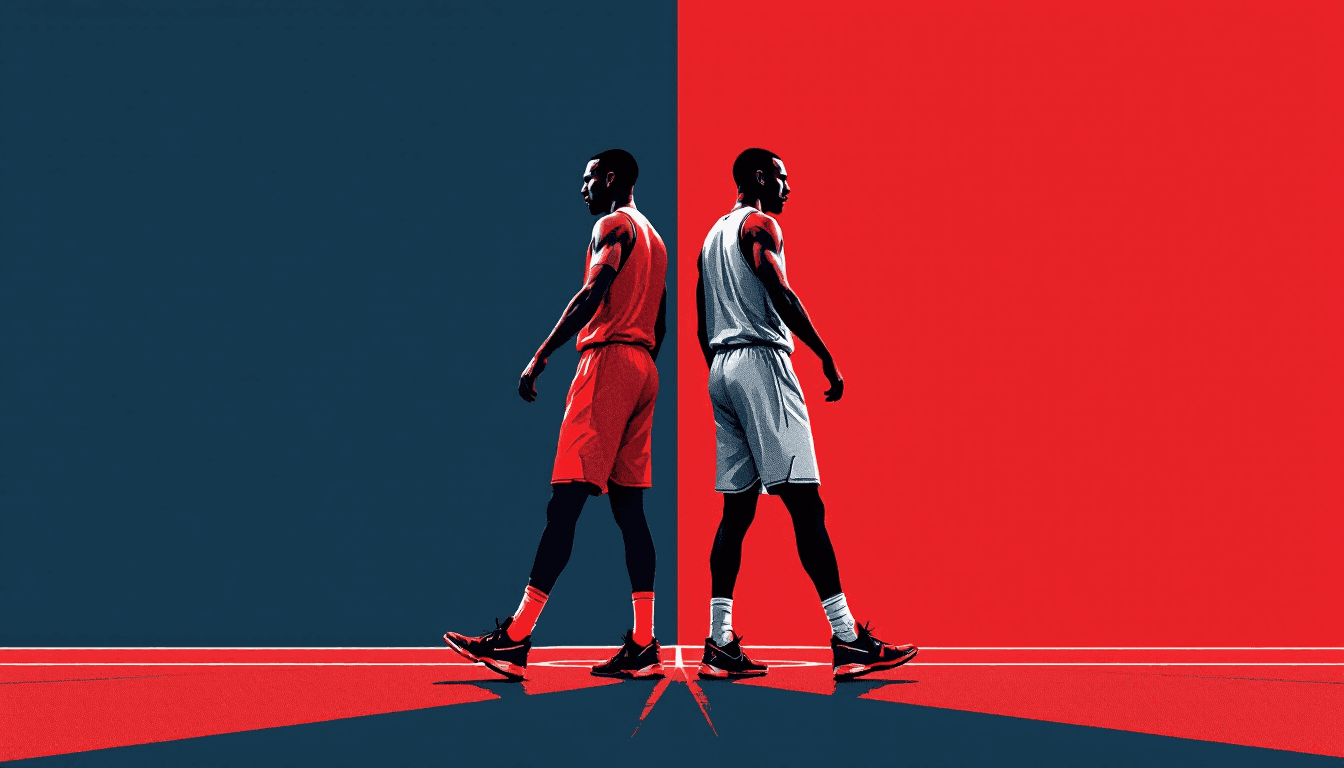 Stylized illustration for NBA Brothers Who Played in the League