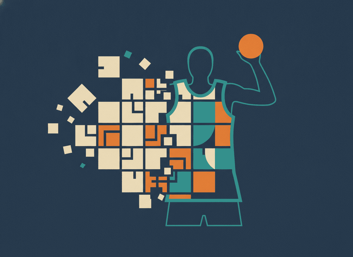 Editorial illustration: NBA Players Whose Last Names Are Real Words