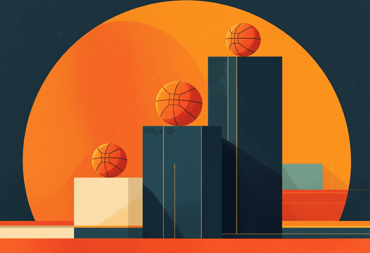 Closing illustration for The Three-Point Revolution: How the NBA Changed Forever