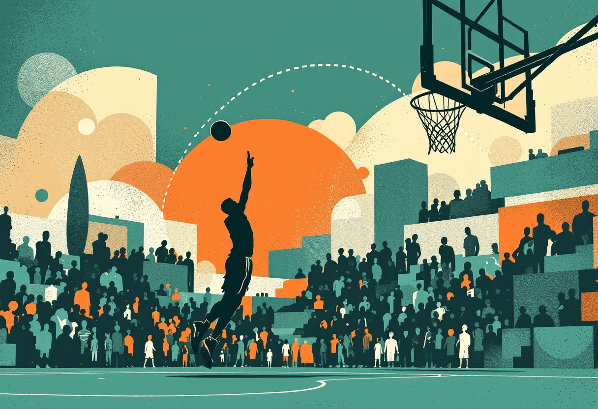 Editorial illustration: The Three-Point Revolution