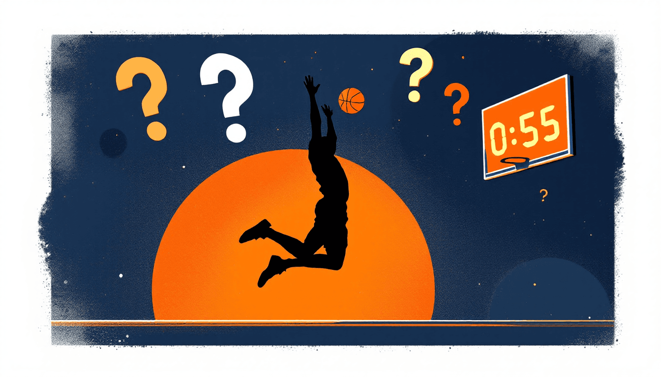 Stylized illustration for NBA Trivia Questions and Answers