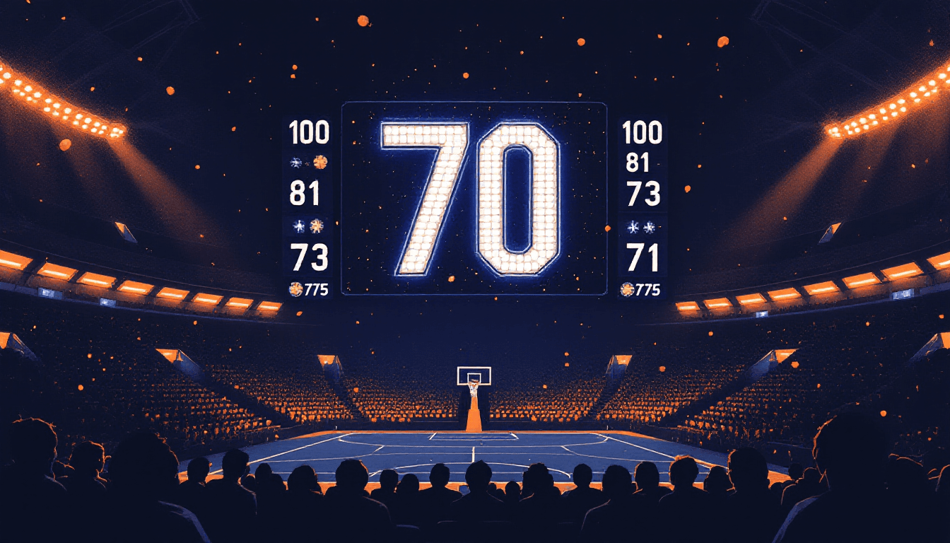Stylized illustration for Every Player Who Scored 70+ Points in an NBA Game